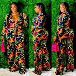 Plus size 2 piece set
